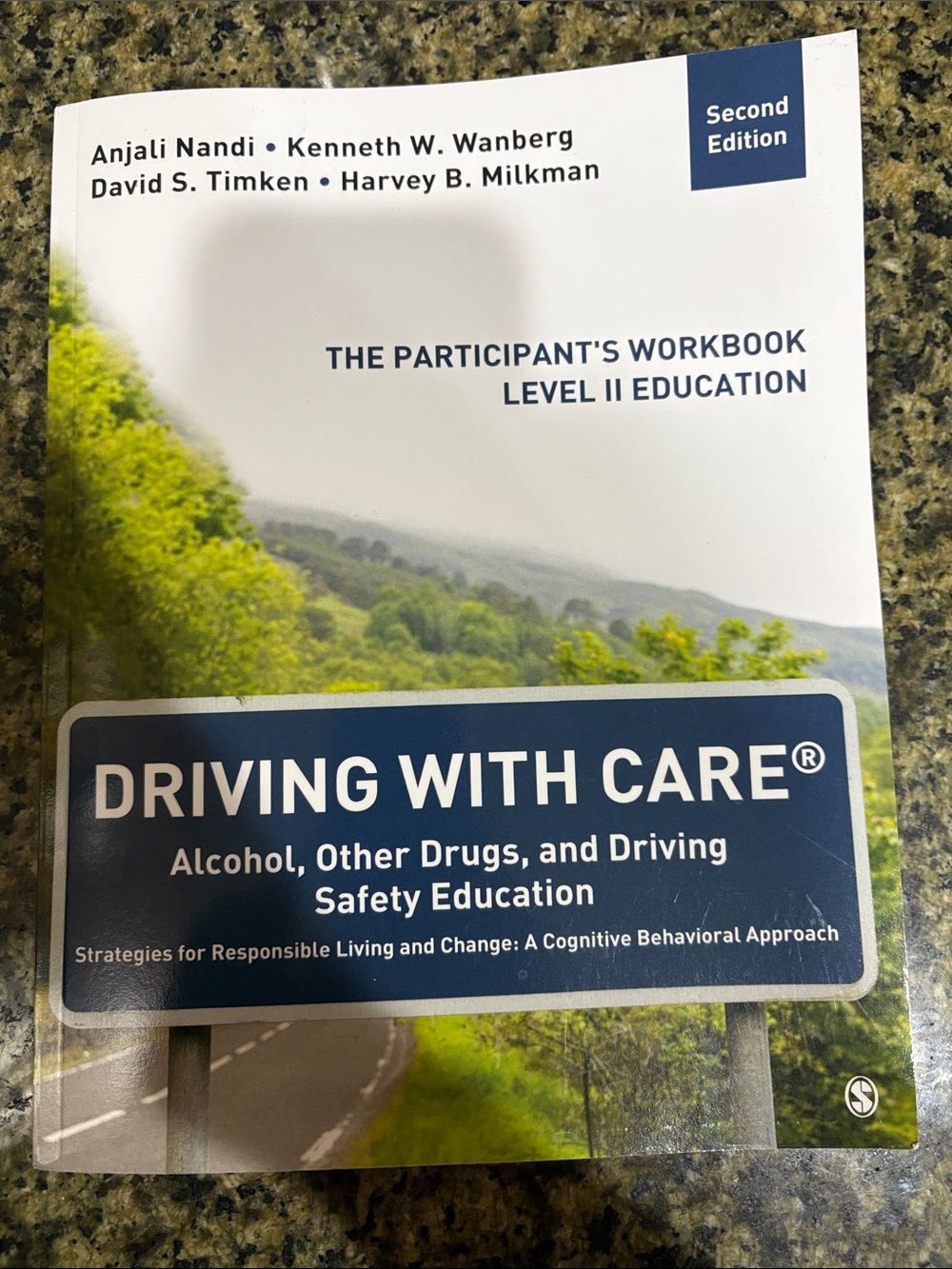 Sage Driving With Care® Participant Workbook - Blue and White Cover